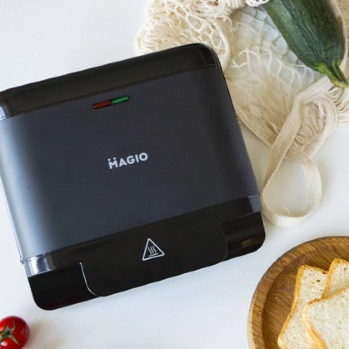 Мультимейкер для бутербродів MAGIO MG-377, Ребриста бутербродниця, Сендвічниця побутова CW-93