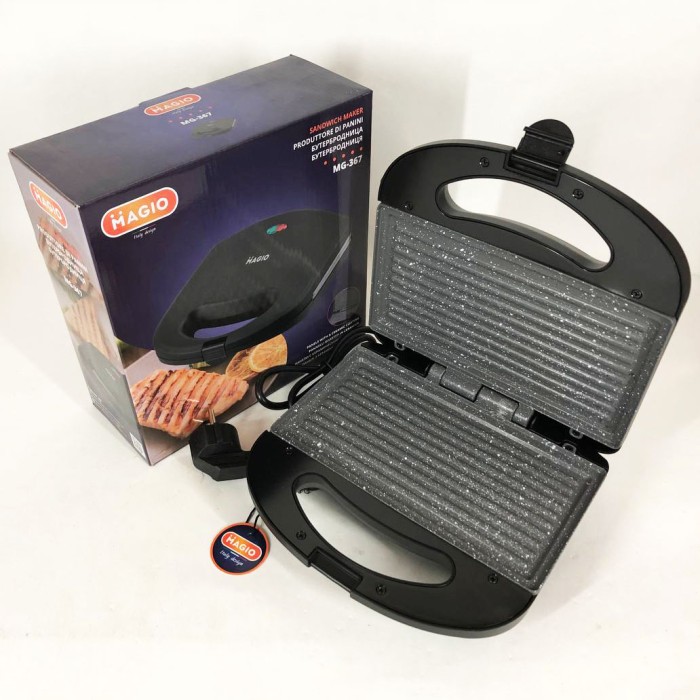 Гриль для стейків MAGIO MG-367 780 Вт, Мультифункціональний гриль Притискний TV-65