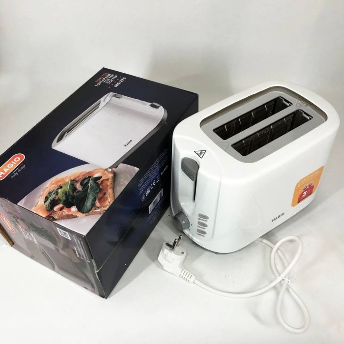 Електричний побутовий тостер на 2 тости MAGIO, Тостер для дому електричний горизонтальний UH-55