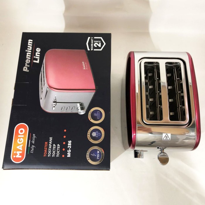 Тостер з регулятором Magio MG-286, Тостер з функцією розігріву і розморожування кухонний IK-34