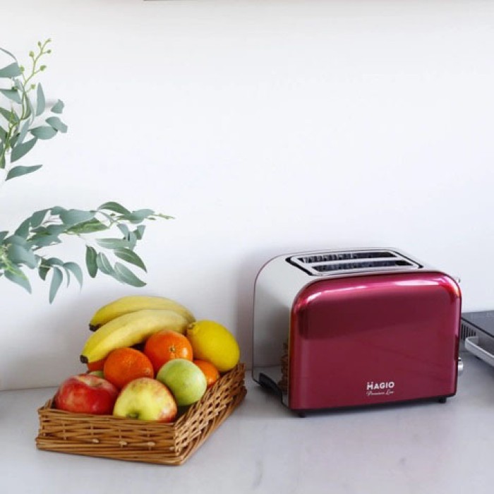 Тостер хорошої якості Magio, Тостер для смаження хліба на 2 скибочки з терморегулятором EX-65