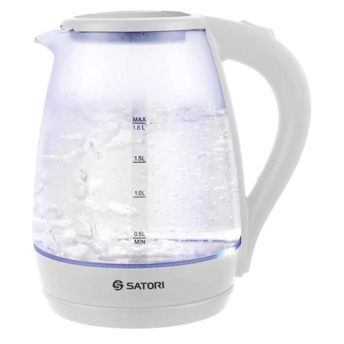 Електрочайник чудовий Satori SGK-4105-WT 1.8 л 1500 Вт, Електрочайник чайник GZ-640 з підсвічуванням