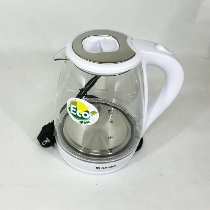 Електрочайник чудовий Satori SGK-4105-WT 1.8 л 1500 Вт, Електрочайник чайник GZ-640 з підсвічуванням