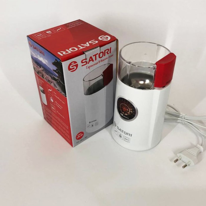 Кавомолка з потужним мотором для швидкого помелу SATORI SG-1802-RD, Кавомолки для еспресо MV-90