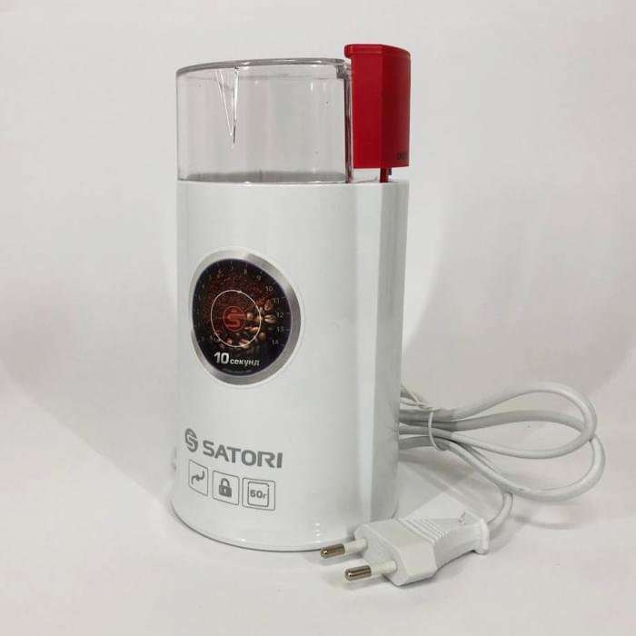 Кавомолка електрична найкраща SATORI SG-1802-RD, Подрібнювач кави, Побутовий подрібнювач LA-766 кавових зерен