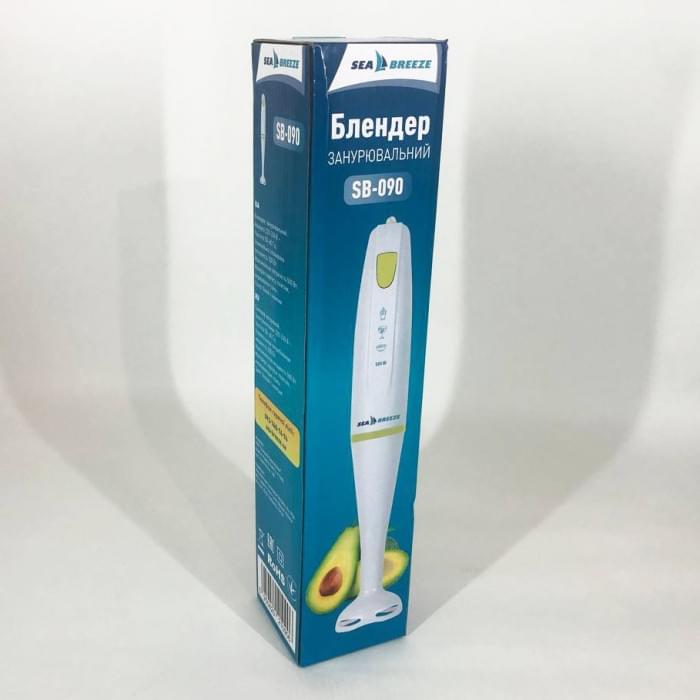 Блендер класичний SeaBreeze SB-090 500 Вт, Кухонний занурювальний блендер FQ-883 з насадками