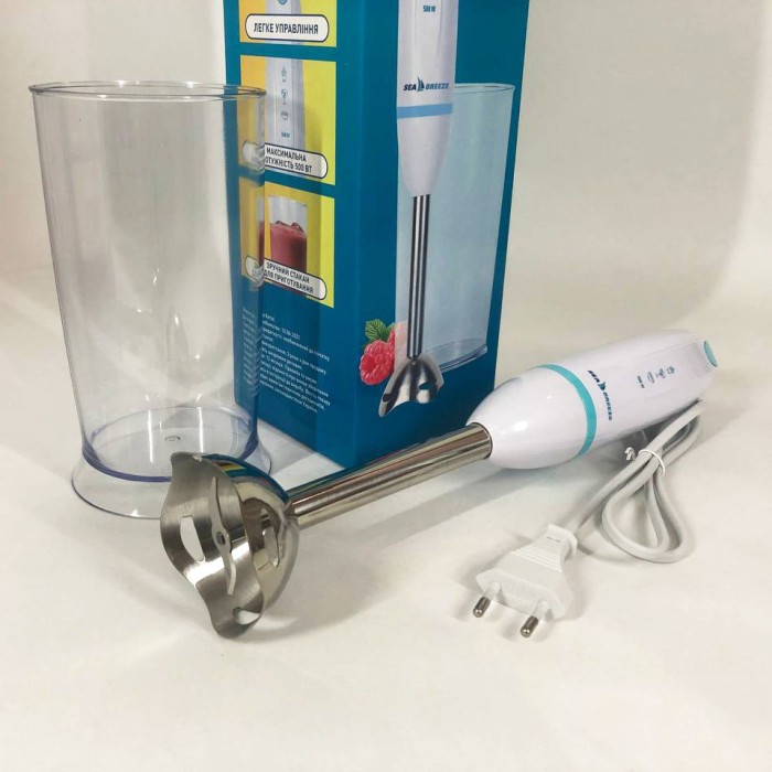 Блендер для подрібнення дитячого пюре SeaBreeze, Блендер кухонний занурювальний з чашею DF-25