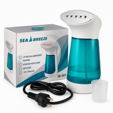 Відпарювач портативний SeaBreeze SB-001, парова щітка відпарювач, компактний White