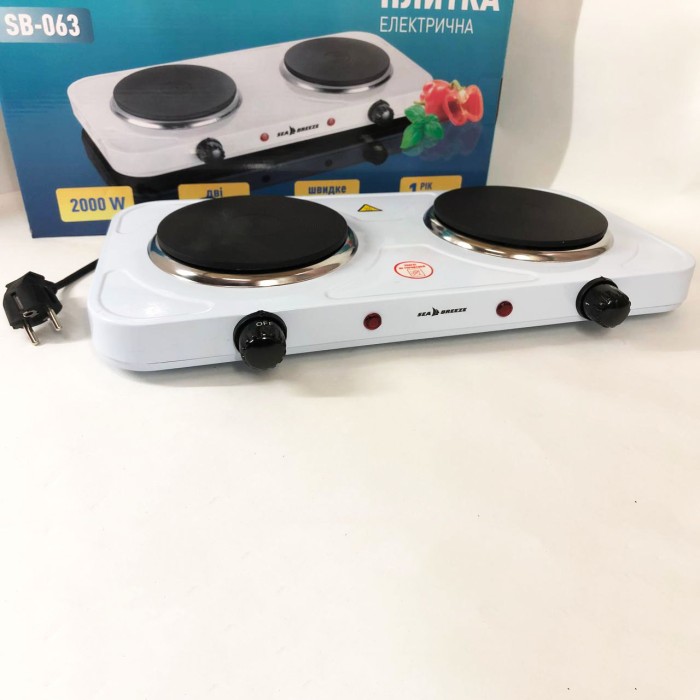 Домашня електрична плита, Комфорка електрична Кухонна плита на дві конфорки ZW-70
