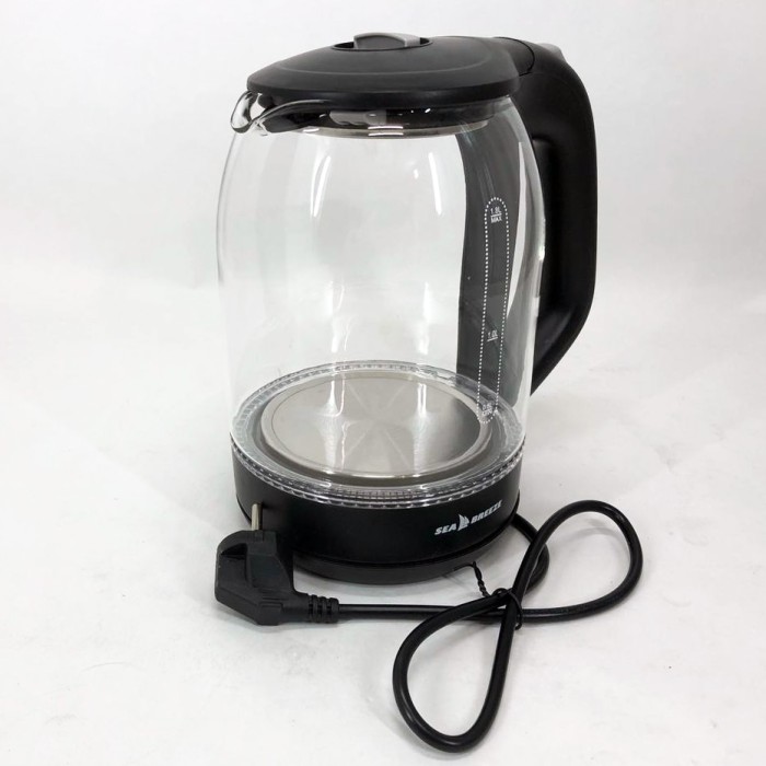 Електрочайник для чаю і води SeaBreeze SB-014 1.8 л 1800 Вт, Тихий чайник з підсвічуванням QL-76