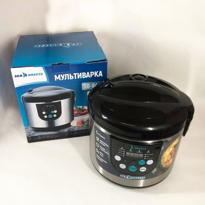 Бюджетна мультиварка SeaBreeze SB-044 900 Вт, Мультиварка пароварка якісна, Мультиварка UQ-234 5 літрів