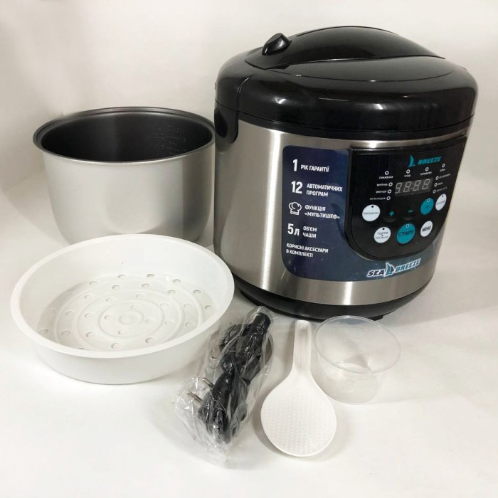 Електронні мультиварки рисоварки SeaBreeze, Мультиварка для приготування їжі, Мультиварки 5 літрів KM-19