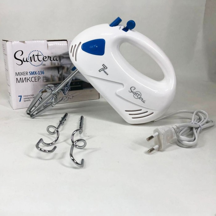 Міксер для замішування сумішей Suntera SMX-136 300 Вт, Портативний ручний міксер для їжі EG-69