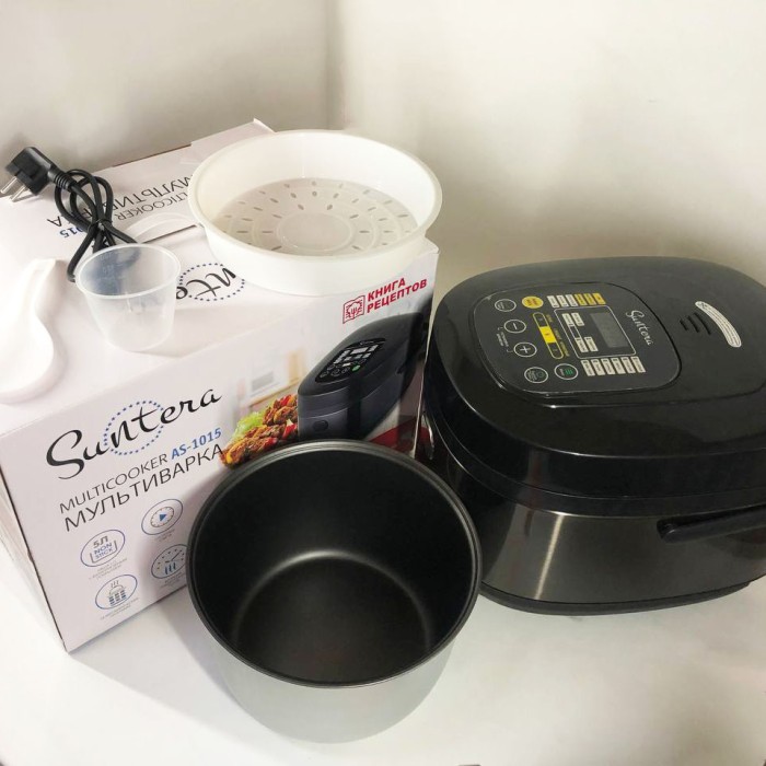 Мультиварка пароварка скороварка якісна Suntera AS-1015 5 л 900 Вт, Багатофункціональна мультиварка YV-42