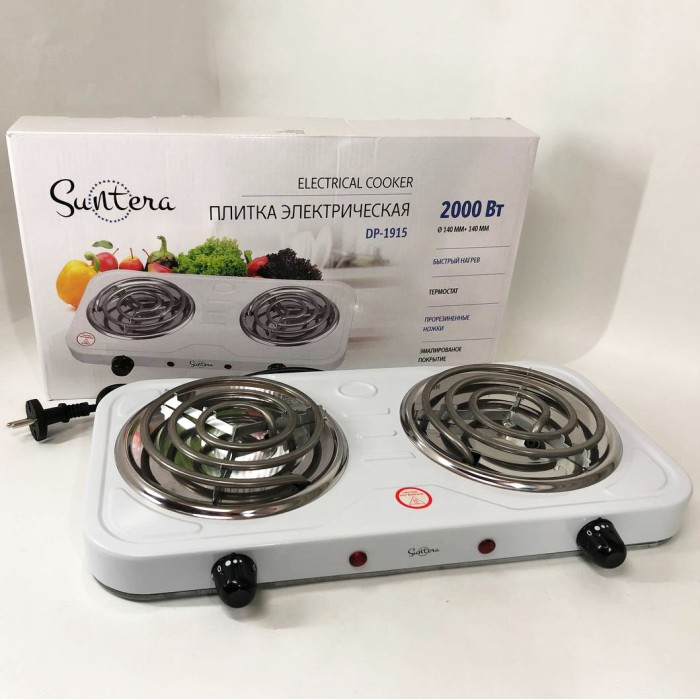 Комфорка електрична, Побутова настільна плита для дому, Потужна електроплита для дому US-21