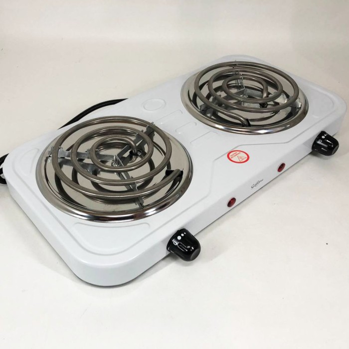 Плита двоконфорочна для дому Suntera DP-1915 2000 Вт, Надійна кухонна плита підлогова потужна IH-74