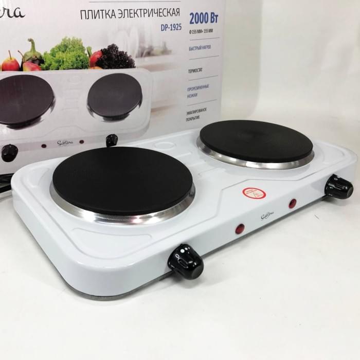 Електроплита переносна компактна Suntera DP-1925 2000 Вт, Портативна плита WT-456 для готування