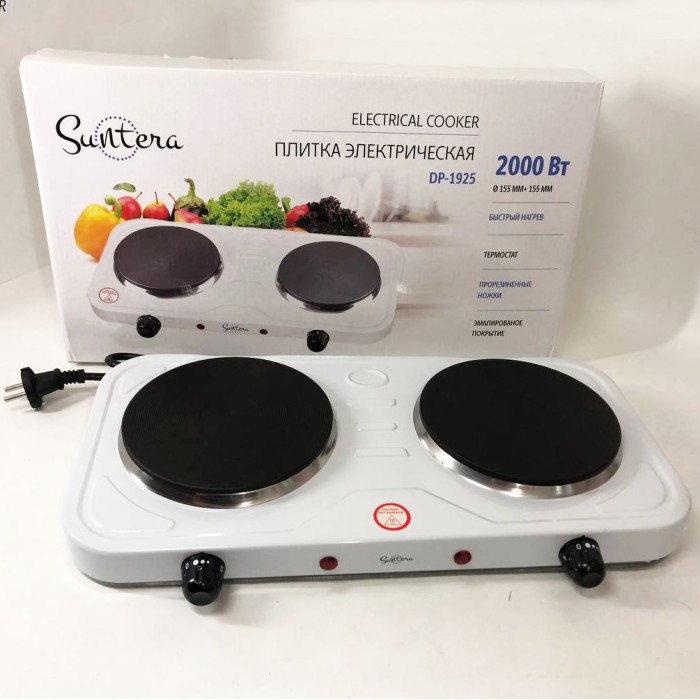 Плита побутова портативна Suntera, Кухонна плита електро для кухні, Електричні плити хорошої якості LE-11