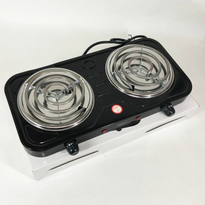 Електрична кухонна плита з двома конфорками Suntera, Настільні плити для кухні, Електро електроплити VC-19