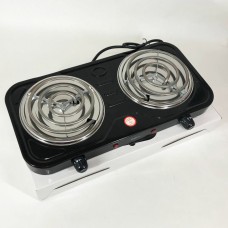 Плита електрична настільна дискова на дві конфорки, Плита для приготування їжі Дискова для дому SW-27