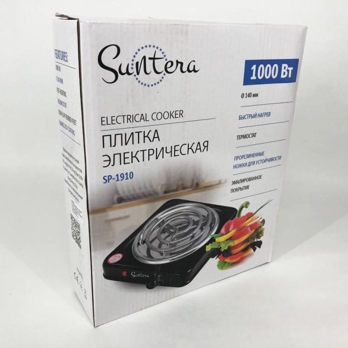 Комфорка електрична Suntera SP-1910 1000 w, Варильна настільна плита, Портативна DZ-484 переносна плита