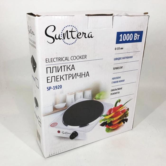 Плита кухонна переносна Suntera SP-1920 белая, Плита побутова, Електроплита XR-231 для кухні