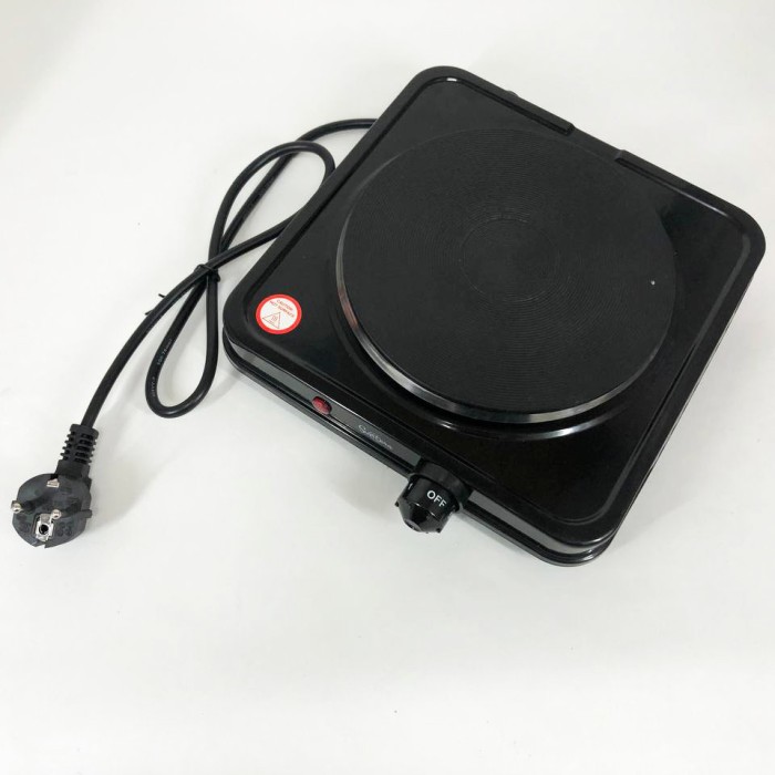 Якісна настільна електроплита Suntera SP-1930 черная, Електроплита на 1 конфорку, Надійна кухонна плита BT-35