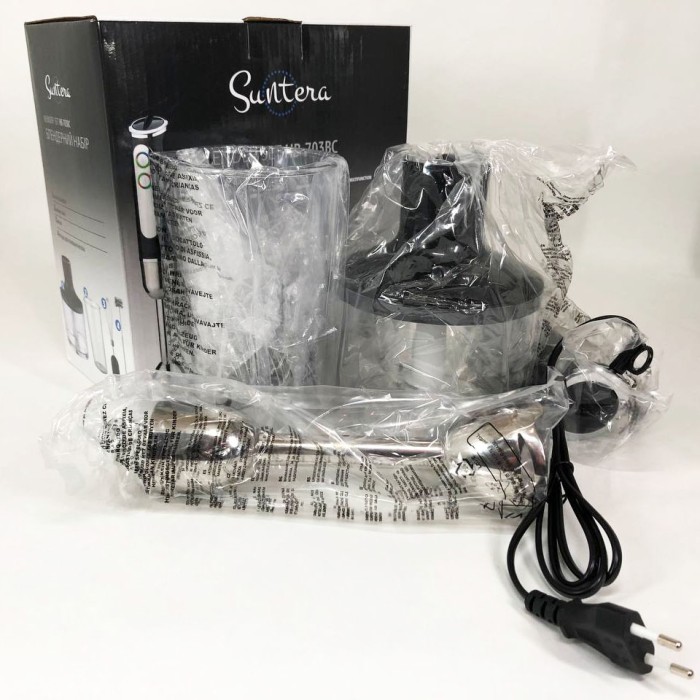 Блендер занурювальний електричний Suntera HB-703BC 800 Вт, Блендер для дитячого пюре кухня UP-88