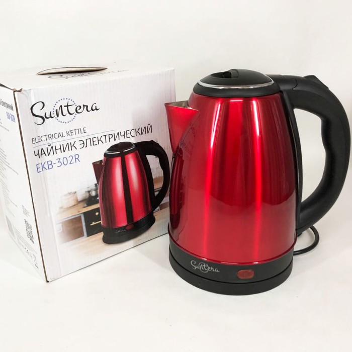Побутовий чайник для кухні Suntera, Потужний електричний чайник електричний для дому красивий CD-21