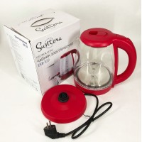 Потужний електричний чайник від розетки, Електрочайник відмінний, Ел чайник скляний з підсвічуванням HQ-98