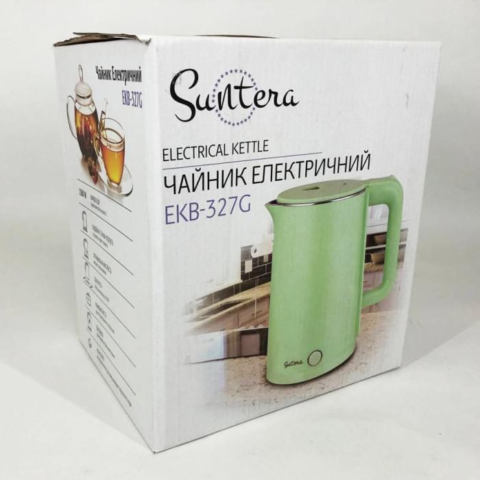Стильний електричний чайник Suntera EKB-327G 1.8 Л 1500 Вт, Гарний електрочайник, IA-493 Безшумний чайник