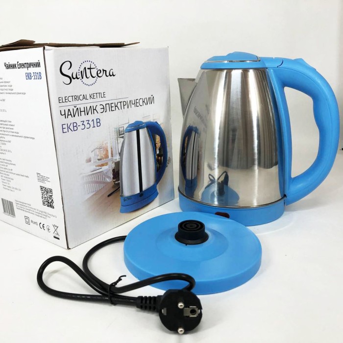 Чайник для дому зручний Suntera EKB-331B, Побутовий чайник для кухні Сучасний електричний OA-82