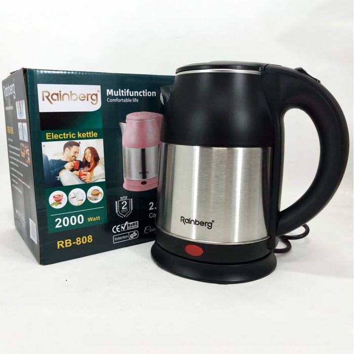 Хороший електрочайник для дому Rainberg RB-808 2000 Вт 2 л, Сучасний електричний чайник YX-50