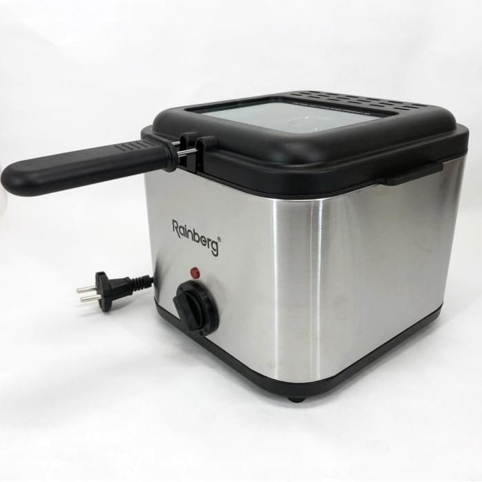Фритюрниця для дому Rainberg RB-2219 з терморегулятором та знімною чашею електрофритюрниця WO-339 міні фритюрниця Фритюрниця для дому Rainberg RB-2219 з терморегулятором та знімною чашею електрофритюрниця WO-339 міні фритюрниця