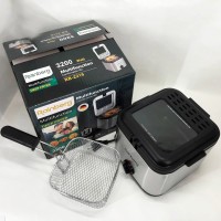 Фритюрниця для дому Rainberg RB-2219 з терморегулятором та знімною чашею електрофритюрниця міні фритюрниця HT-29