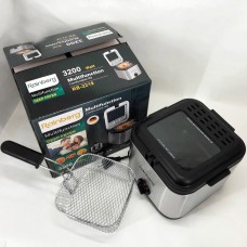 Фритюрниця для дому Rainberg RB-2219 з терморегулятором та знімною чашею електрофритюрниця міні фритюрниця HT-29