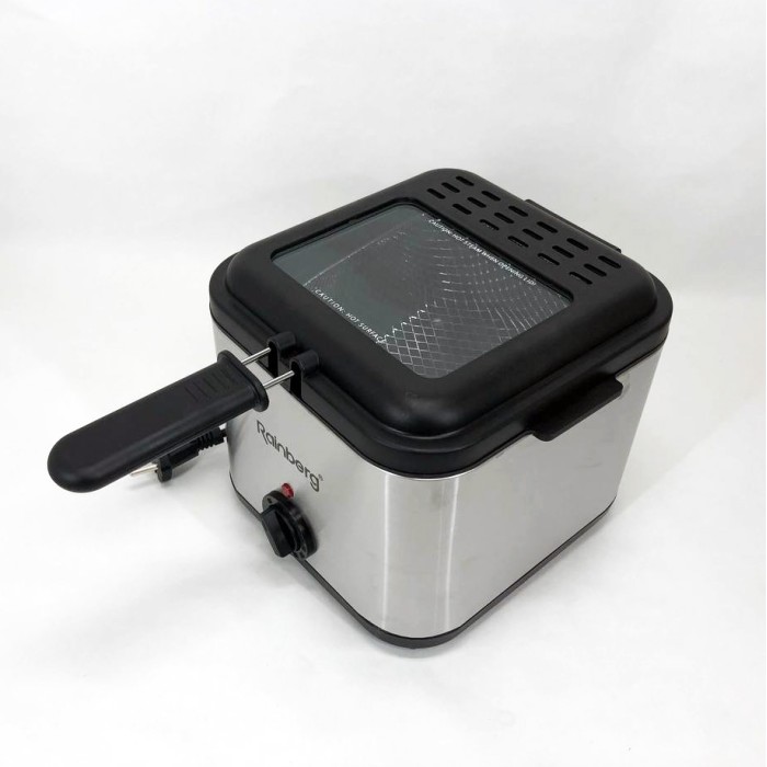 Фритюрниця для дому Rainberg RB-2219 з терморегулятором та знімною чашею електрофритюрниця міні фритюрниця HT-29