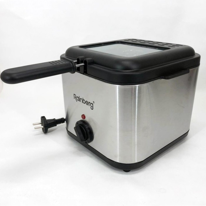 Фритюрниця для дому Rainberg RB-2219 з терморегулятором та знімною чашею електрофритюрниця міні фритюрниця QN-62