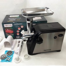 Електром'ясорубка побутова з насадкою для кебабу Rainberg, М'ясорубка для м'ясних виробів KE-36