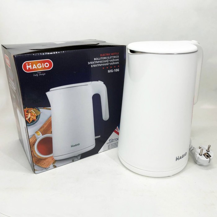 Електричний чайник з індикатором роботи MAGIO MG-106, Електрочайник нержавіюча сталь JA-36