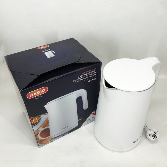 Електричний чайник з індикатором роботи MAGIO MG-106, Електрочайник нержавіюча сталь JA-36