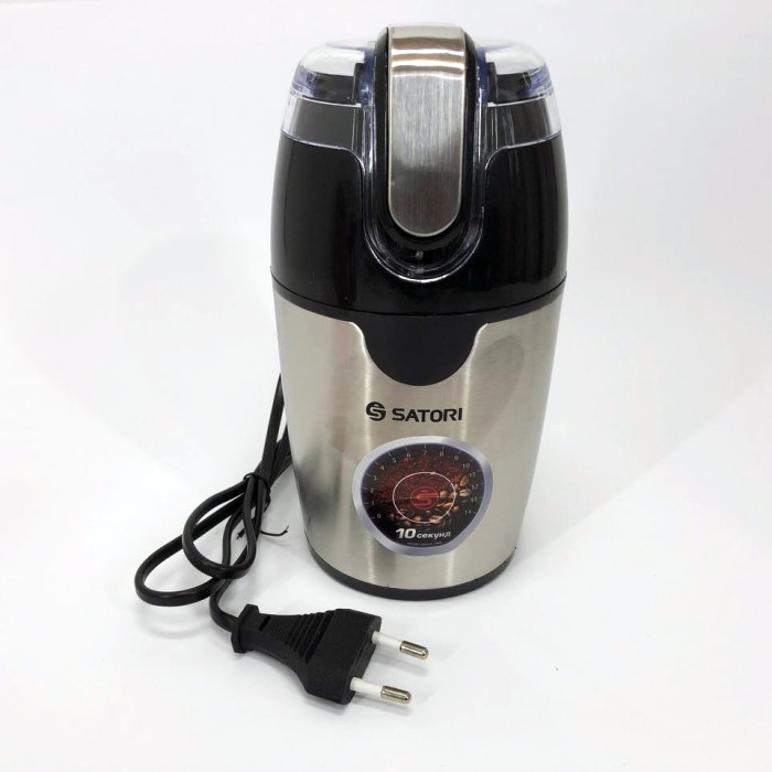 Побутова кавомолка стаціонарна SATORI SG-2510-SL 120 Вт, Подрібнювач кави, Кавомолка електрична топ XP-96