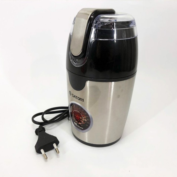 Побутова кавомолка стаціонарна SATORI SG-2510-SL 120 Вт, Подрібнювач кави, Кавомолка електрична топ XP-96