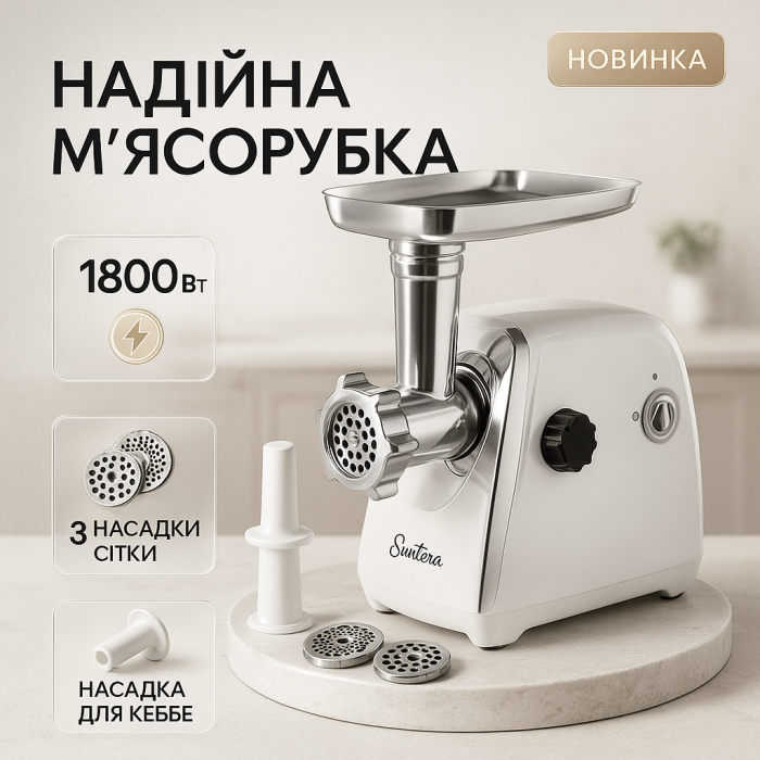 М'ясорубки для ресторанів, М'ясорубка автомат 'ясорубки з металевими шестернями в редукторі TY-82