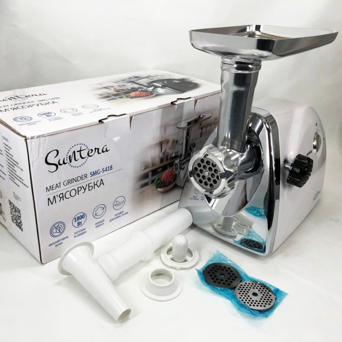 М'ясорубки з металевими шестернями в редукторі Suntera SMG-5418W, М'ясорубка для помідорів GP-17