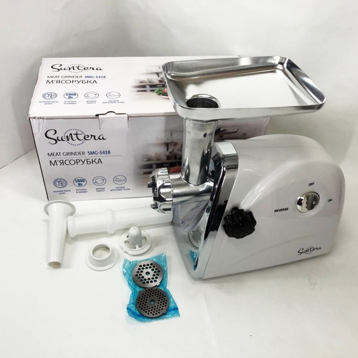 Потужна домашня м'ясорубка, Потужна електро м'ясорубка з насадками 'металева VC-64