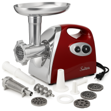 М'ясорубки з соковижималкою і шинковкою SMG-5420R 1800 Вт, Електрична м'ясорубка з дисковою насадкою TX-15