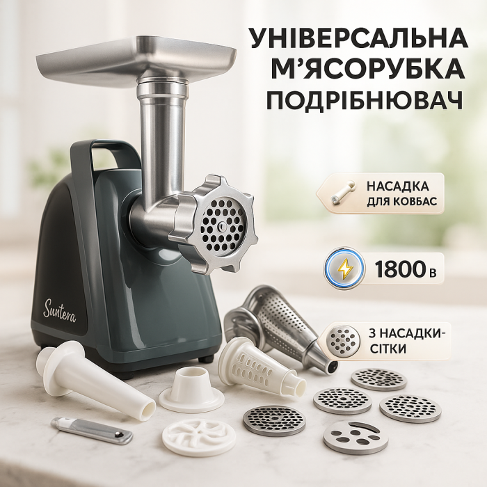 Електром'ясорубка для кухні, М'ясорубка велика Домашня електром'М'ясорубки для ковбасок IZ-64