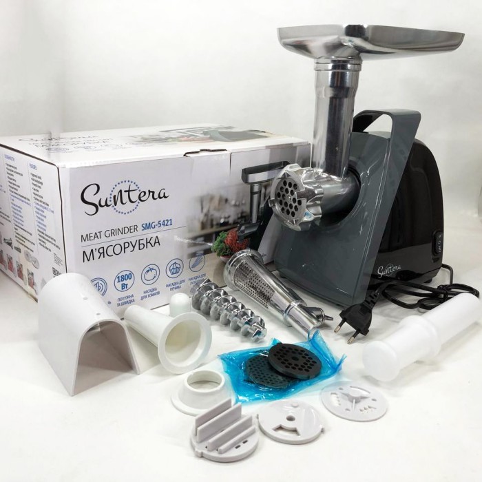 М'ясорубки з металевими шестернями в редукторі Suntera, Електром'ясорубка для шинковки кухня VY-51