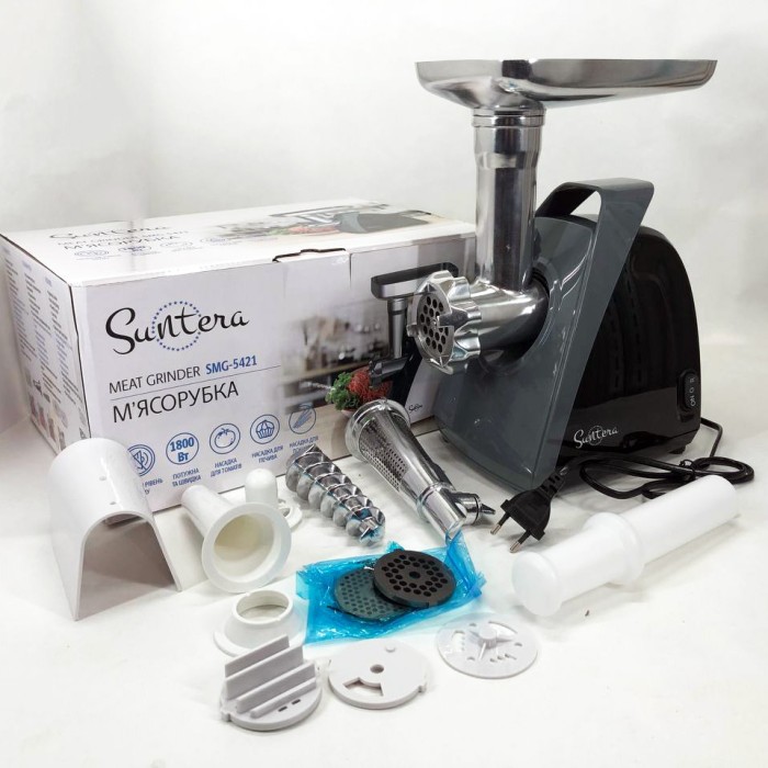 М'ясорубки з металевими шестернями в редукторі Suntera, Електром'ясорубка для шинковки кухня VY-51